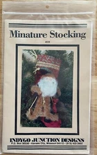 1992 Miniature Stocking Indygo Junction pattern By Amy Martin #228
