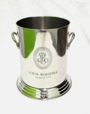 Louis Roederer Champagner Wein Eiskübel Messing mit verchromt/vernickelt (klein)