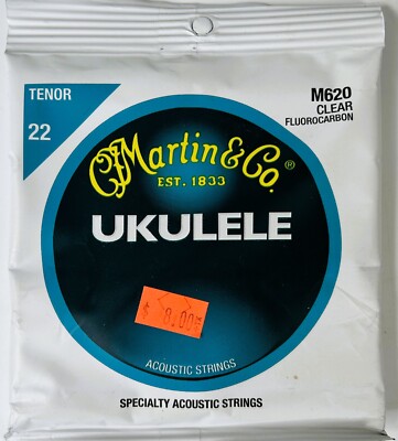 Martin M620 Clear Tenor 22 Ukulele Strings Fluorocarbon