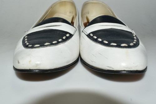 California Magdesians White Leather Slip On Shoes Loafers Womens Size 6 M - Picture 3 of 12