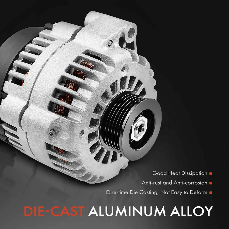 Alternador para Chevy Silverado 1500 GMC Sierra 1500 Cadillac 105 A CW 6 ranuras Foto 4 de 4