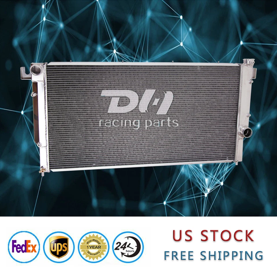 Radiador de aluminio de 4 filas CC1553 para Dodge Ram 2500 3500 1994-2002 5,9 L DH Racing Foto 4 de 4