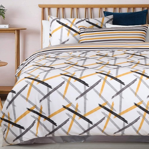 Duvet Cover King Size Duvet Set 3 Piece Soft Brushed Microfiber Quilt
