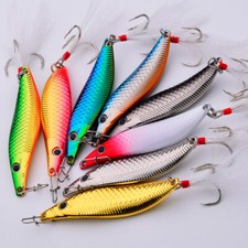 8pcs 7-20g Fishing Spinner Spoon Bait Metal Crankbait Lures Bass Tackle Swimbait