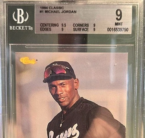 1994 Classic #1 - baseball MICHAEL JORDAN - Birmingham Barons - PSA BGS 9