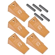 5× X156 X156S Dirt Teeth Bucket Teeth / Tooth with P156 Roll Pins Alloy Steel