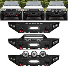 Vijay For 1989-1995 Toyota Pickup New Steel Front Bumper With Winch Platelight