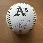 Shotaro Morii A's Signed Baseball Rawlings Dual Auto Kanji + English JSA