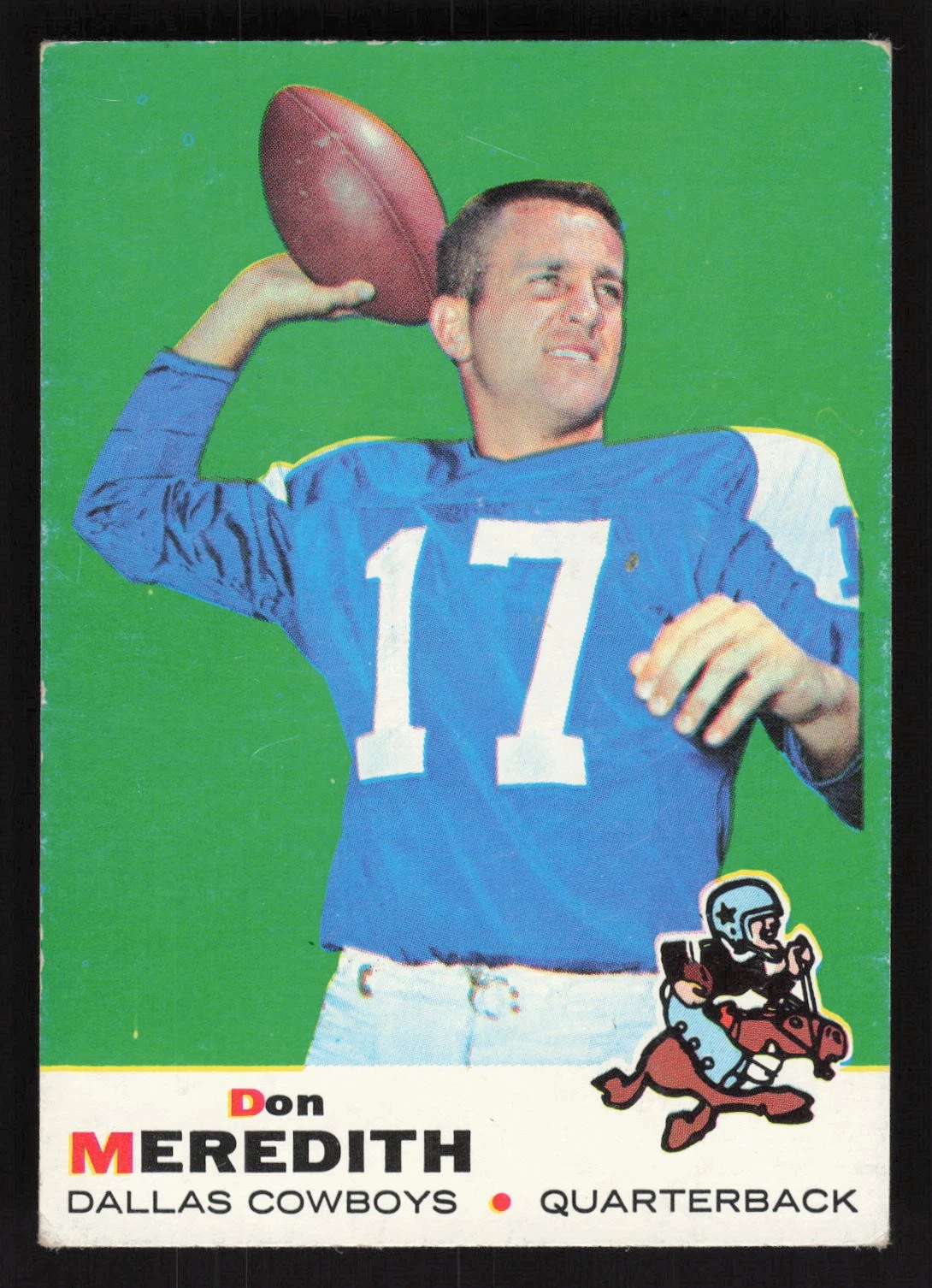 1969 Topps #75 Don Meredith Card TCCCX