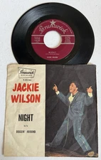 Jackie Wilson Night Doggin Around 45rpm Brunswick RARE Maroon Label (1960) W/PS