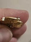 Vintage Girl Scout Pin Early 70's D Stamp Gold Tone Uniform Pin Badge — photo 2