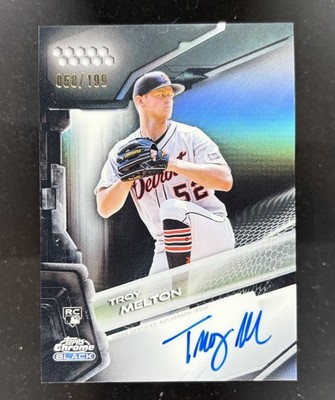2026 Topps Chrome Black #CBA-TM Troy Melton Refractor 68/199 Auto RC Tigers
