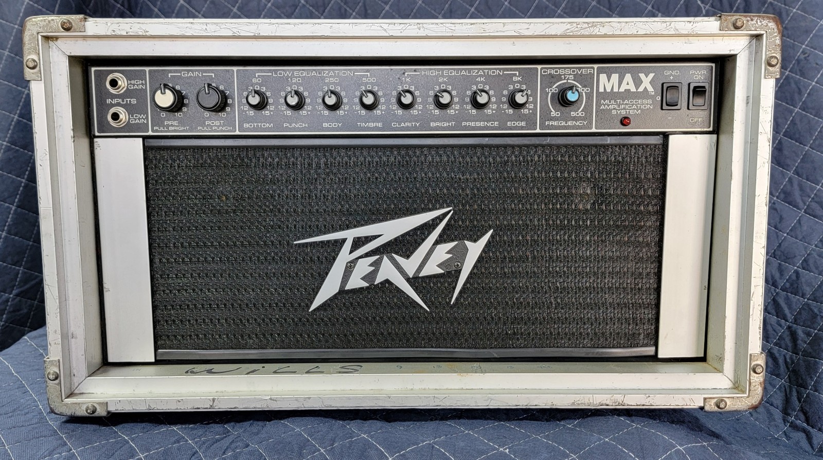 Vintage Peavey MAX (Multi Access) Bass Guitar Head w / Flight Case - Made in USA!