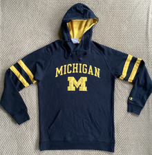 Michigan Wolverines Champion Authentic Men's Hoodie Sweatshirt Medium