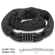 Bicycle Lock Mountain MTB Road Bike Safety Anti-Theft Chain Lock Cycling Bicycle