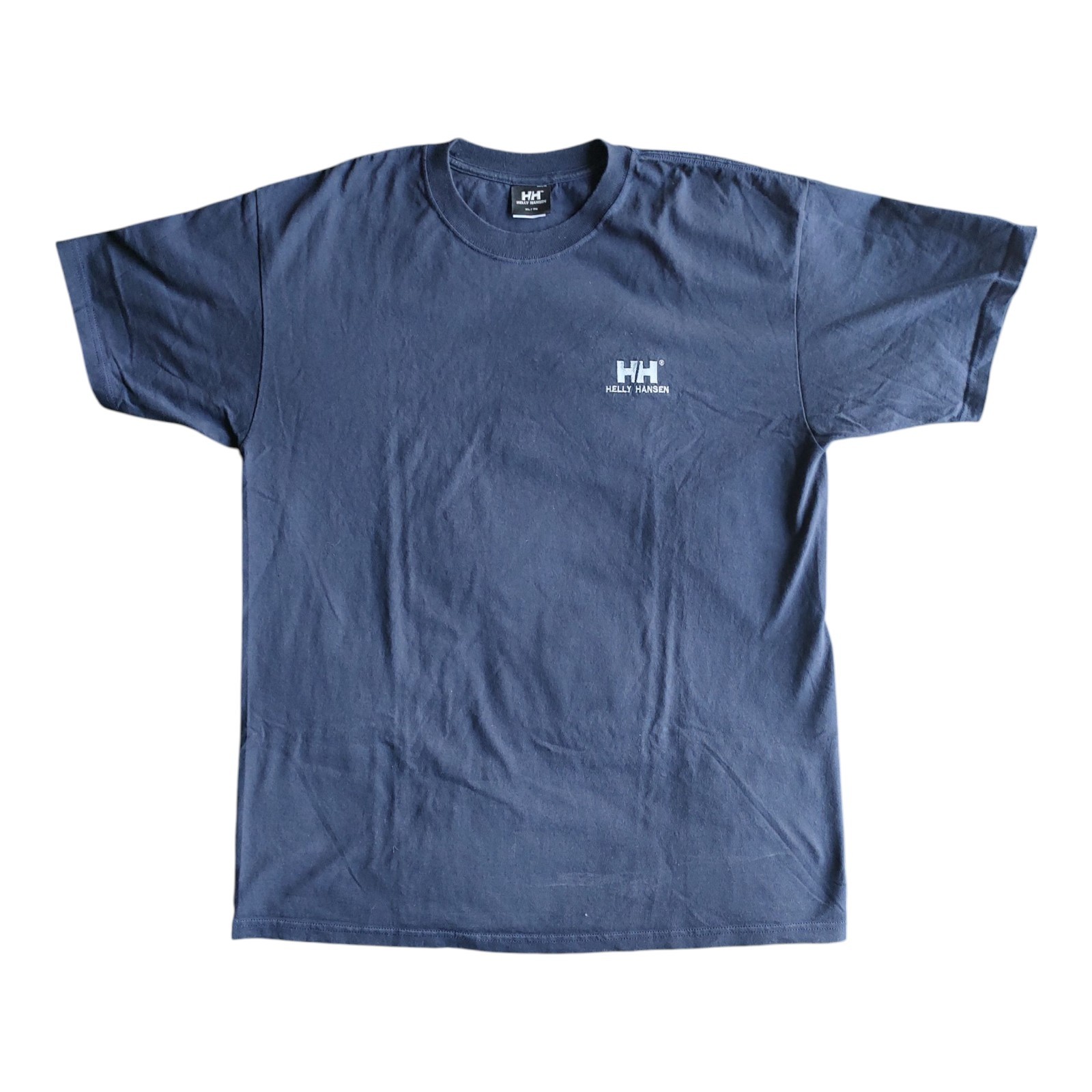 *RARA* Camiseta de yunque bordada con logotipo de Helly Hansen vintage de los 90 talla XL