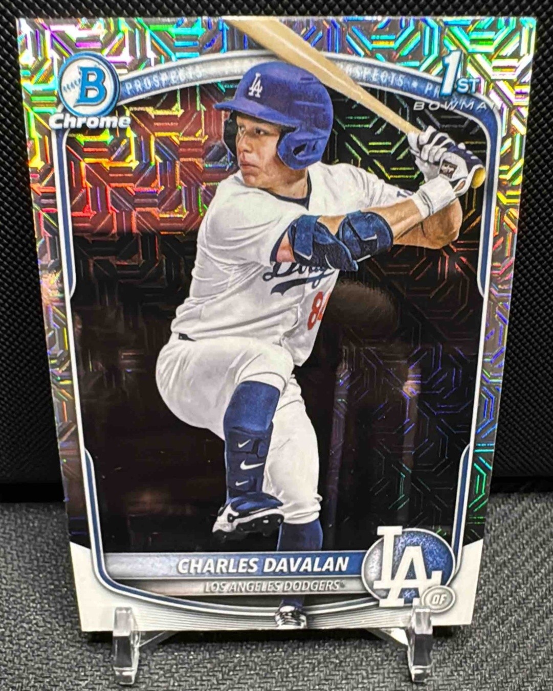 2025 Bowman Draft Charles Davalan #BDC-96 Chrome Mojo Refractor 1st Prospect