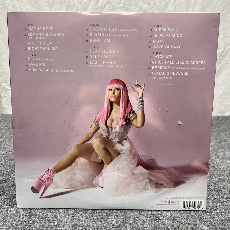 Vinyl LP Double Records 33 RPM Nicki Minaj - Pink Friday 2010 - Image 2 of 4