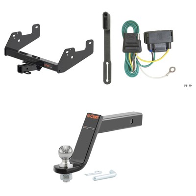 CURT Towing Kit Trailer Hitch Wiring Harness #45064 Ball Mount Pin & Clip, 13475