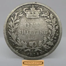 1874 Great Britain Silver Shilling - #C52760NQ