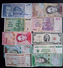 World Foreign currency 10 *small and Large Bank Notes* lot H346 — photo 1