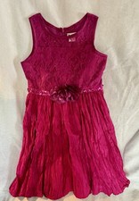 Girls Size 10 Emily West Dark Pink With Sequins Details Holiday Party Dress