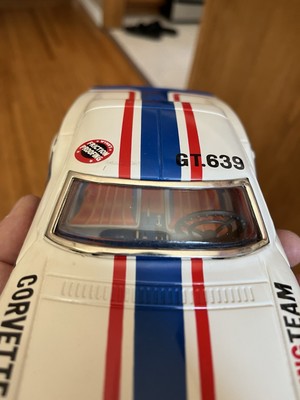 Vintage MIB 1970 Taiyo Tin Toy Rusher Corvette Snake stingray car