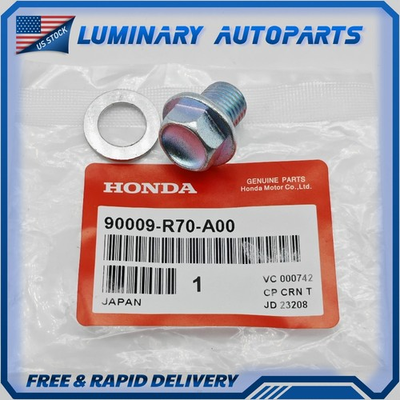 #ad #ad OEM Engine Oil Pan Drain Bolt Plug with Washer For Honda Acura 90009 R70 A00 $8.99