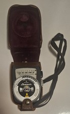 Gossen Lunasix Light Exposure Meter With Original Leather Case