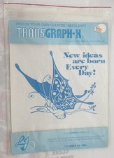 Vintage L.J. Originals TRANSGRAPH-X Design Your Own Counted Needleart - NIP