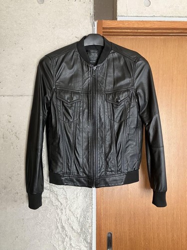 Replay Sheepskin Leather Jacket S Made In Italy Shipping from Japan