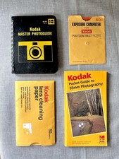 Vintage Kodak Film Photography Bundle Master Guide Lens Paper Computer Pocket