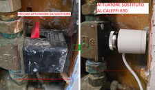 COMANDO ELETTROTERMICO COMPATIBILE ALTERNATIVA A CALEFFI 630112 230V (4 FILI)