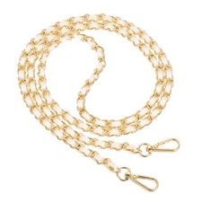 47" Purse Chain Strap DIY Bag Chain Strap Replacement Adjustable Cream Gold