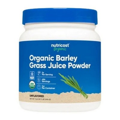 Organic Barley Grass Juice Powder 1 Lb  by Nutricost