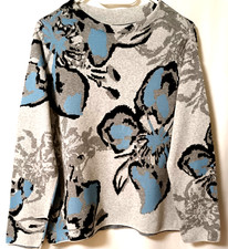 Pullover MONARI 100% Baumwolle Langarm Glitze...