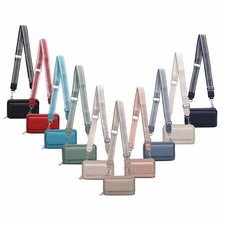 DAMEN TASCHE Crossbody Bodybag Schultertasche Smartphone Kartenetui Brusttasche 