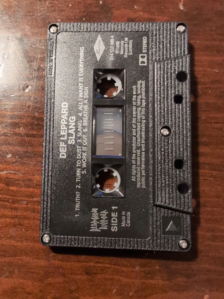 Def Leppard Slang Cassette Tape 1996 Mercury Canada - Image 3 of 4