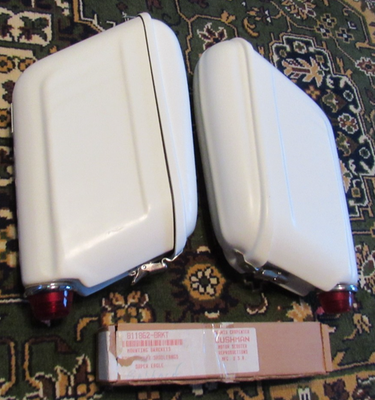 Buco style Fiberglass Saddlebags Cushman Super Eagle w/ hardware