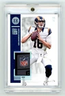 2017 Encased Jared Goff 1/1 One of One NFL Shield Logo Jersey Tag Rams Lions #25