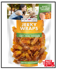 Dog Treats, Chicken  Sweet Potato Jerky Wraps, Made with Real Chicken, 16 Free,