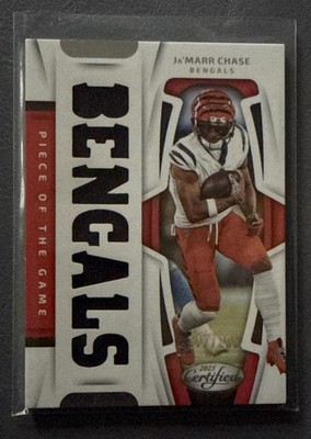 2025 Panini Certified Ja'Marr Chase #POG-JCE Piece of the Game 7/299 MEM Bengals