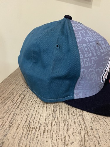 Philadelphia Eagles Hat Mens M/L Green Snapback Cap All Over Logo NFL 59FIFTY - Picture 5 of 13