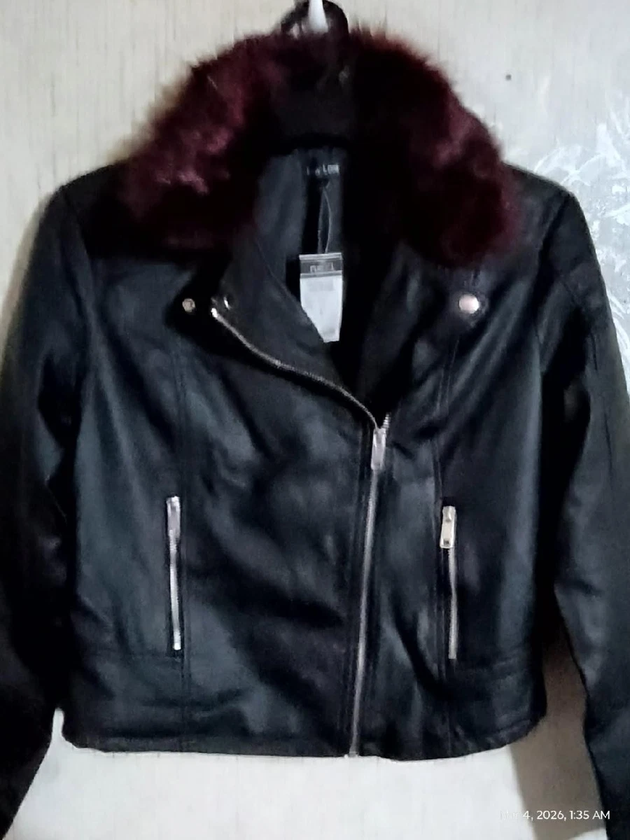 rue21 Faux Leather Outer Shell Black Coats, Jackets & Vests for