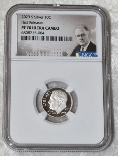2023 S ROOSEVELT DIME .999 SILVER PROOF NGC PF 70 UC PF70UC SAN FRANCISCO MINT