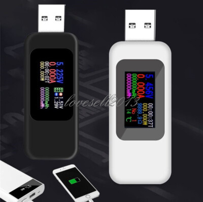 USB Digital Current Voltage Test Power Capacity Current Measuring Detector 4-30V