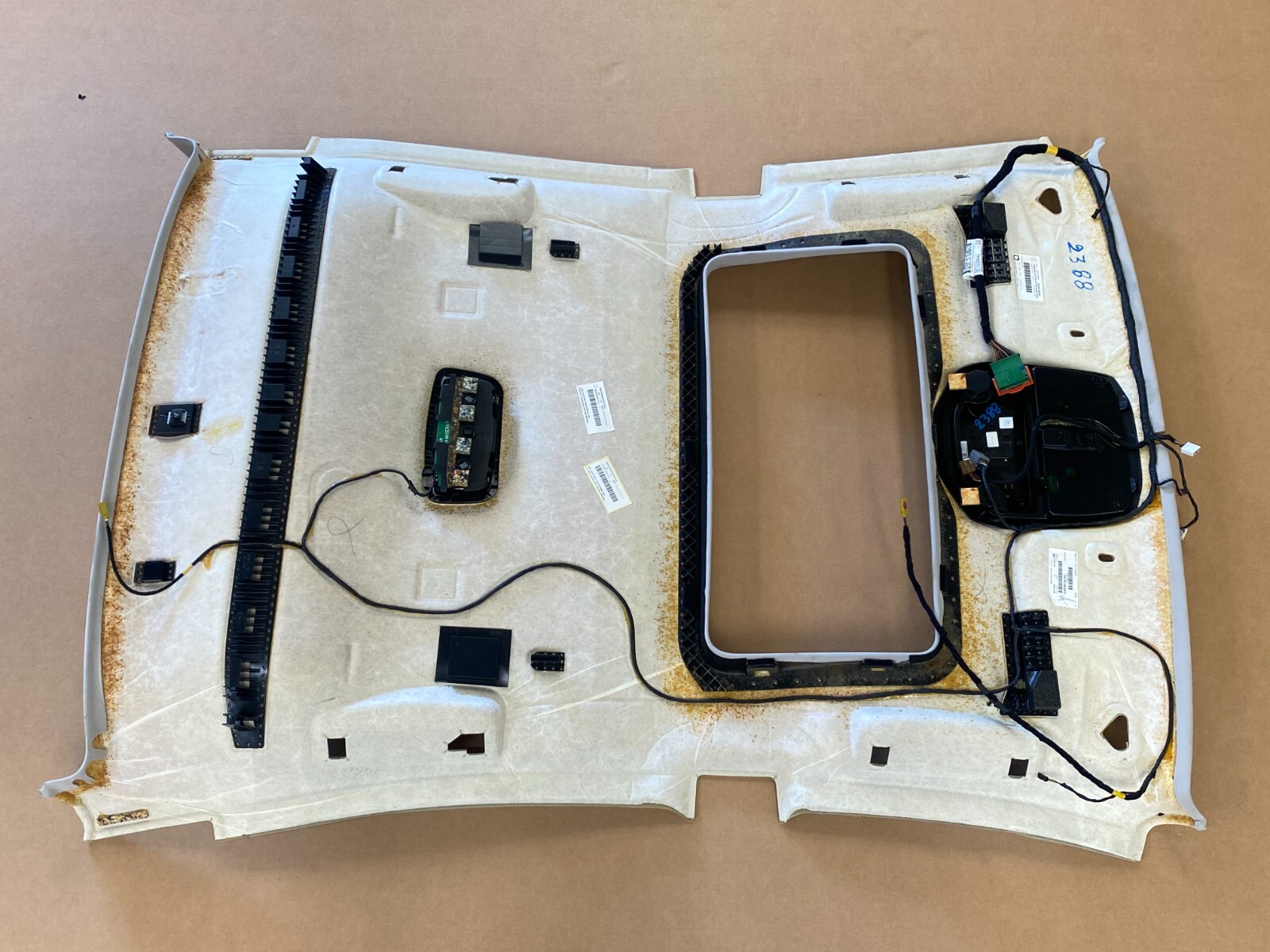 ⭐2014-2017 MASERATI GHIBLI COMPLETE ROOF SUEDE HEADLINER W/ PILLAR OEM LOT2388