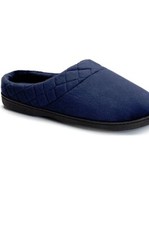 Dearfoams Memory Foam Blue Slipper Large 9-10 Easy-On NWT