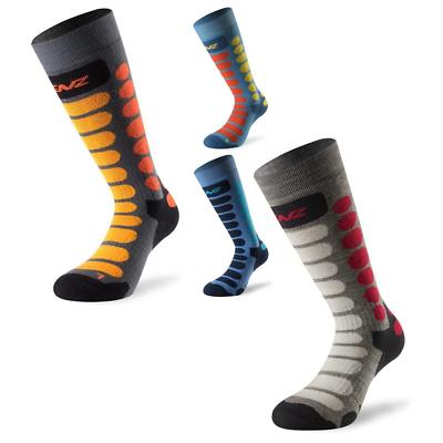 Lenz Skiing Kids 1.0 Winter Sport Kinder Thermo Socken Ski Snowboard Knie Merino