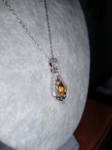 Topacio crepuscular Northern Lights, circón Pndnt/SS 1,99 ctw con cadena de plata de 18" - Imagen 3 de 4